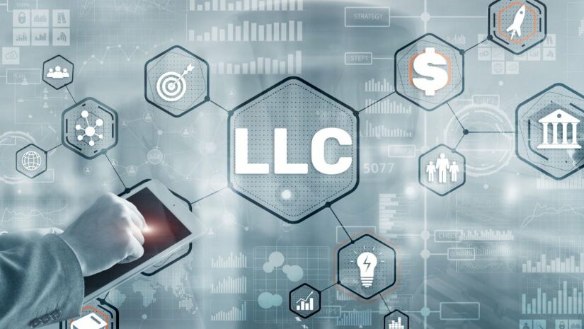 alt="Limited Liability Series LLC images on a clear board with instructor"